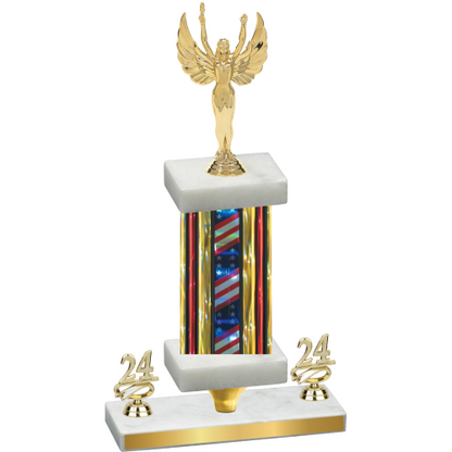 Premium Single Flag USA Year Victory Trophy
