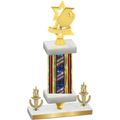 Premium Single Flag USA Victory Pickleball Trophy