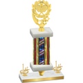 Premium Single Flag USA First Place Pickleball Trophy