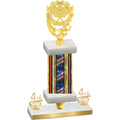 Premium Single Flag USA Fourth Place Pickleball Trophy