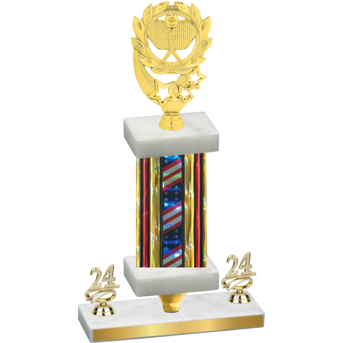 Premium Single Flag USA Year Pickleball Trophy