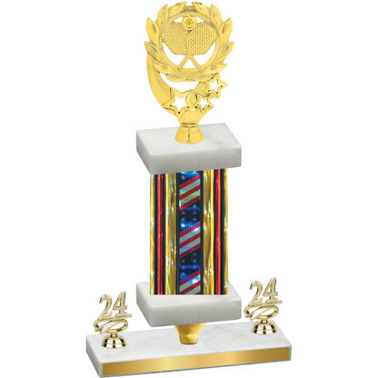 Premium Single Flag USA Year Pickleball Trophy