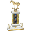 Premium Single Flag USA Year Horses Trophy