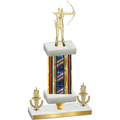 Premium Single Flag USA Victory Archery Trophy