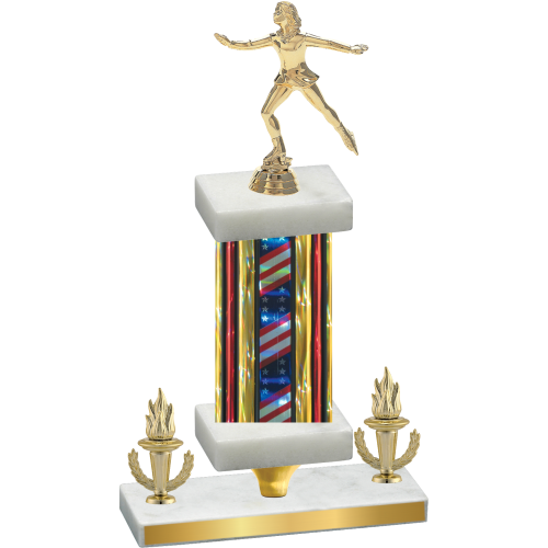 Premium Single Flag USA Victory Skater Trophy