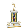 Premium Single Flag USA Year Golf Trophy