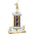 Premium Single Flag USA Year Golf Trophy