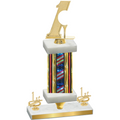 Premium Single Flag USA First Place Golf Trophy