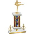 Premium Single Flag USA Victory Karate Trophy