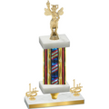 Premium Single Flag USA First Place Academics Trophy