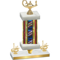 Premium Single Flag USA First Place Academics Trophy