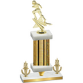 Premium Single Gold Glacier Victory Football Trophy
