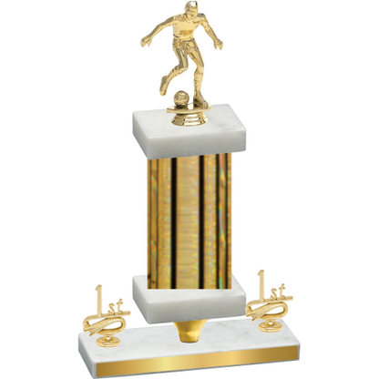 Premium Single Gold Glacier First Place Soccer Trophy