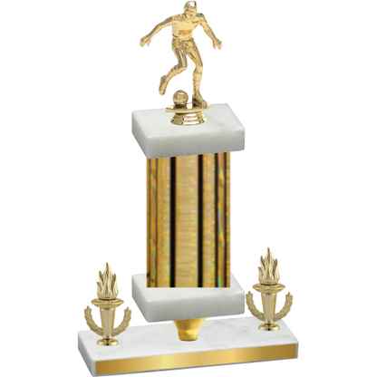 Premium Single Gold Glacier Victory Soccer Trophy