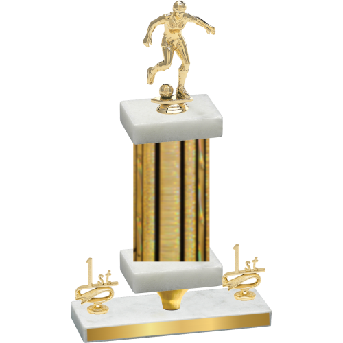 Premium Single Gold Glacier First Place Soccer Trophy