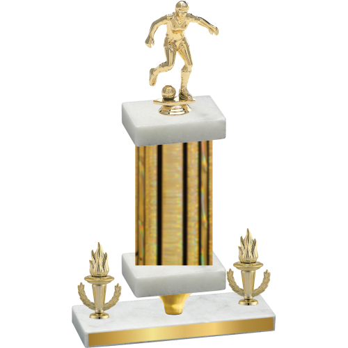 Premium Single Gold Glacier Victory Soccer Trophy