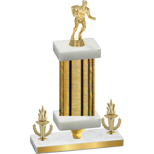 Premium Single Gold Glacier Victory Rugby Trophy