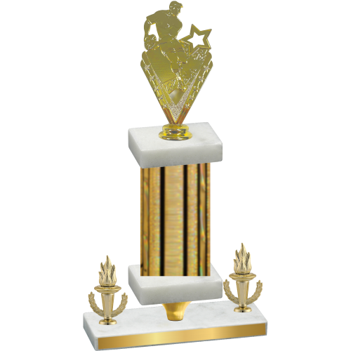 Premium Single Gold Glacier Victory Rugby Trophy