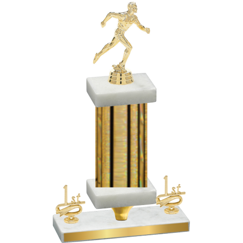 Premium Single Gold Glacier First Place Running Trophy