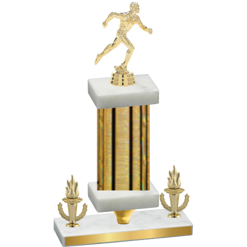 Premium Single Gold Glacier Victory Running Trophy