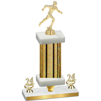 Premium Single Gold Glacier Year Running Trophy