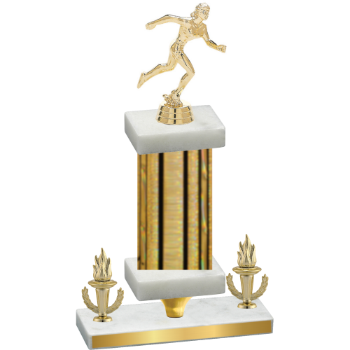 Premium Single Gold Glacier Victory Running Trophy