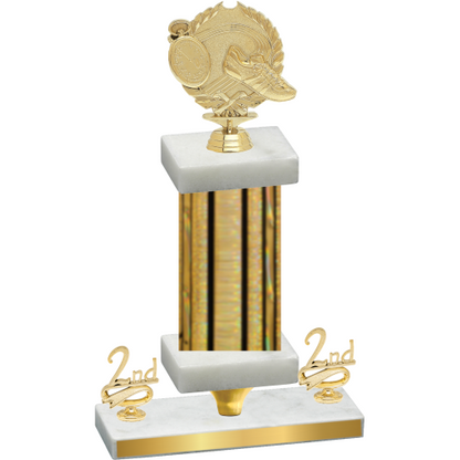 Premium Single Gold Glacier Second Place Running Trophy