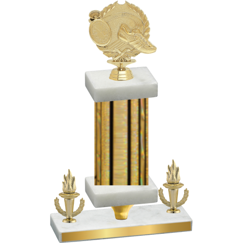 Premium Single Gold Glacier Victory Running Trophy