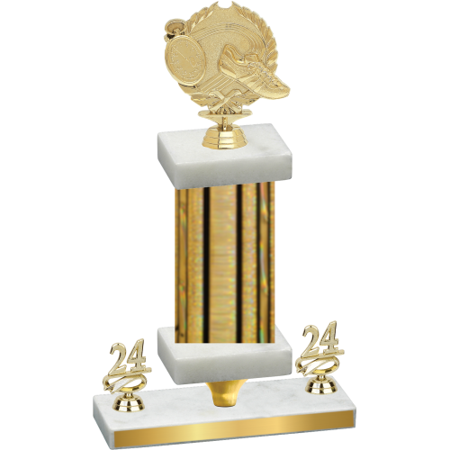 Premium Single Gold Glacier Year Running Trophy