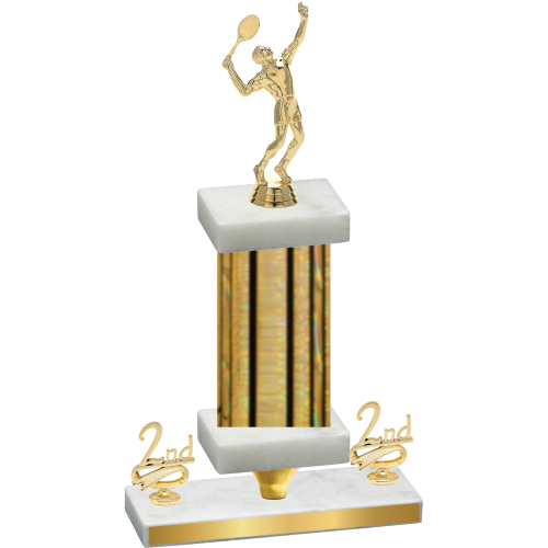 Premium Single Gold Glacier Second Place Tennis Trophy