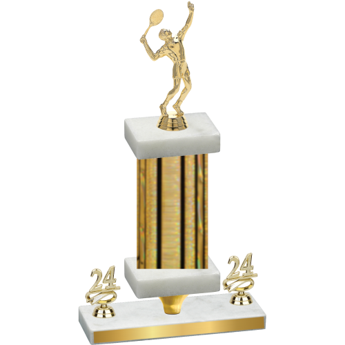 Premium Single Gold Glacier Year Tennis Trophy