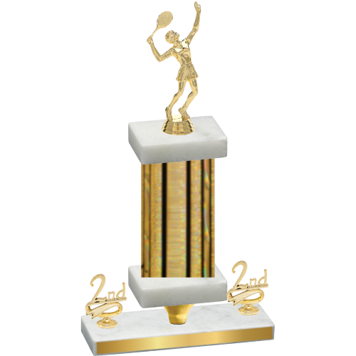Premium Single Gold Glacier Second Place Tennis Trophy
