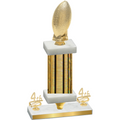 Premium Single Gold Glacier Fourth Place Football Trophy