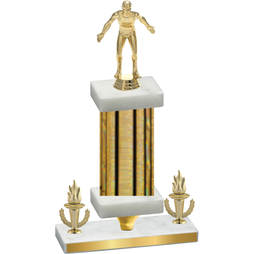 Premium Single Gold Glacier Victory Wrestling Trophy