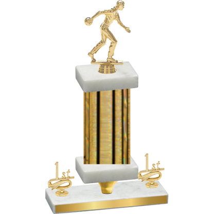 Premium Single Gold Glacier First Place Bowling Trophy