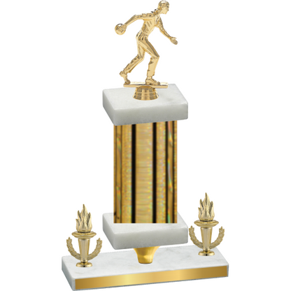 Premium Single Gold Glacier Victory Bowling Trophy