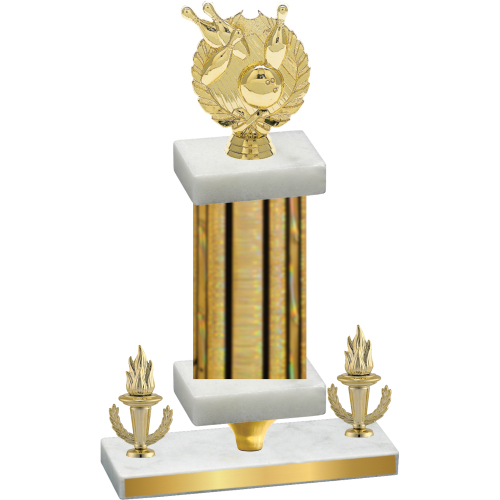 Premium Single Gold Glacier Victory Bowling Trophy