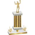 Premium Single Gold Glacier First Place Volleyball Trophy