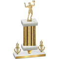 Premium Single Gold Glacier Victory Volleyball Trophy