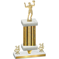 Premium Single Gold Glacier Year Volleyball Trophy