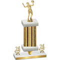 Premium Single Gold Glacier Year Volleyball Trophy