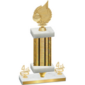 Premium Single Gold Glacier Fourth Place Volleyball Trophy