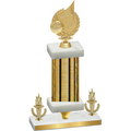Premium Single Gold Glacier Victory Volleyball Trophy