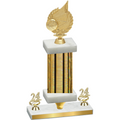 Premium Single Gold Glacier Year Volleyball Trophy