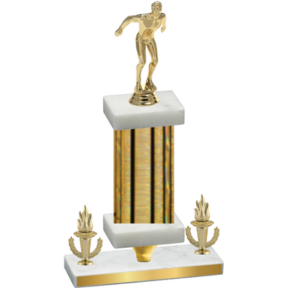 Premium Single Gold Glacier Victory Swimming Trophy