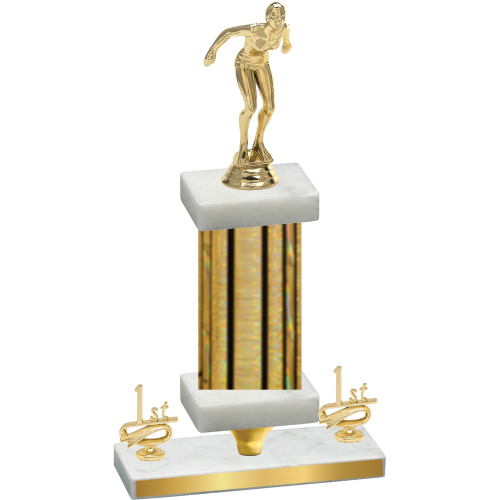 Premium Single Gold Glacier First Place Tennis Trophy