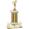 Premium Single Gold Glacier Fourth Place Tennis Trophy