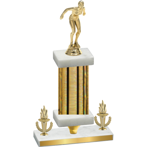 Premium Single Gold Glacier Victory Tennis Trophy