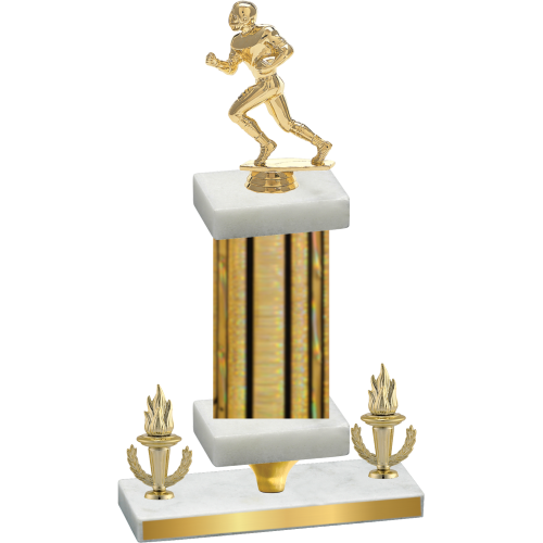 Premium Single Gold Glacier Victory Football Trophy