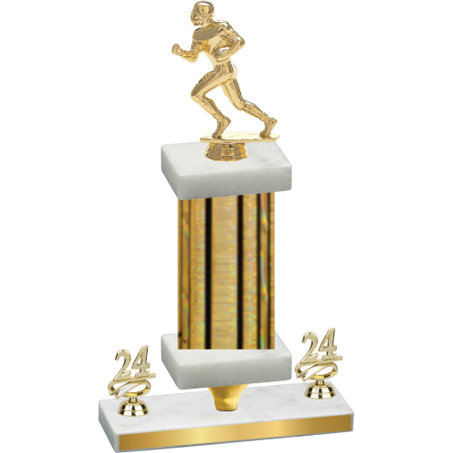 Premium Single Gold Glacier Year Football Trophy